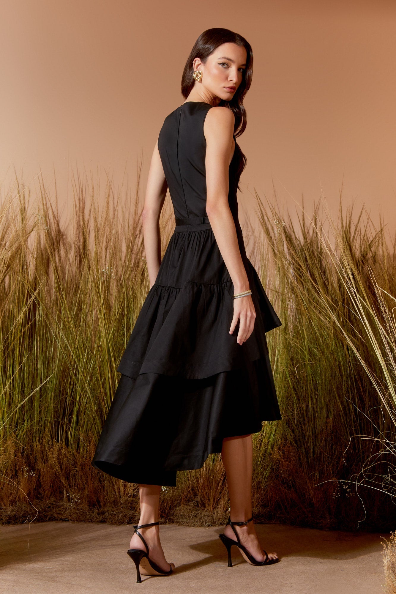 VESTIDO MIDI BABADOS MULLET COLEÇÃO VERÃO 26