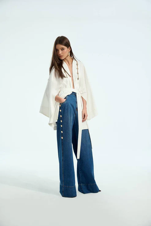 KAFTAN LINHO DETALHE TRANSPARENCIA COLEÇÃO INVERNO 25