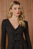 VESTIDO CURTO MELINA DECOTE V COLEÇÃO INVERNO 25
