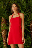 VESTIDO CURTO ALÇA DETALHE FIVELA COLEÇÃO VERÃO 24