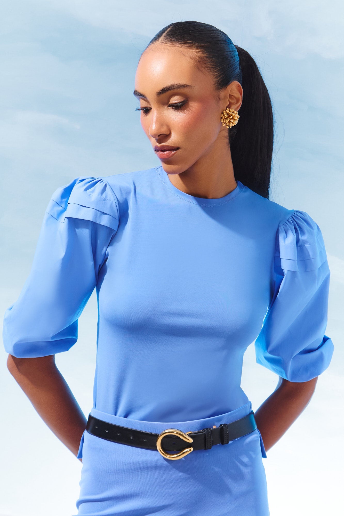 BLUSA MIX MANGA BUFANTE COLEÇÃO VERÃO 27