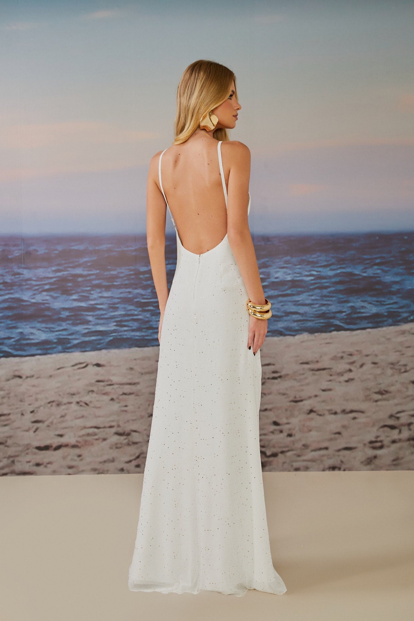 VESTIDO LONGO AGATHA RETORCIDO COLEÇÃO ALTO VERÃO 25