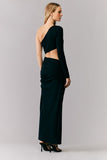 VESTIDO MIDI ASSIMETRICO MANGA UM OMBRO SÓ COLEÇÃO INVERNO 23