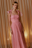 VESTIDO LONGO TRANSPARENTE RICHELIEU COLEÇÃO VERÃO 25