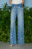 CALÇA JEANS MAJU BORDADO CRISTAL COLEÇÃO VERÃO 26