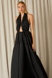 VESTIDO LONGO ADRIANA TAFETÁ COLEÇÃO INVERNO 26
