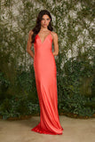 VESTIDO LONGO NADINE CETIM COLEÇÃO VERÃO 27