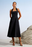 VESTIDO MIDI FRENTE UNICA RECORTES COLEÇÃO ALTO VERÃO 26