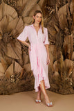 VESTIDO CHEMISE SAIA TRANSPASSADA COLEÇÃO ALTO VERÃO 24