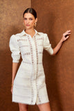 VESTIDO CURTO CHEMISIE RENDA COLEÇÃO INVERNO 25