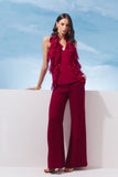 BLUSA DECOTE V BABADOS COLEÇÃO VERÃO 27