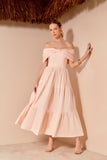 VESTIDO MIDI LAÇO OMBRO A OMBRO COLEÇÃO ALTO VERÃO 25