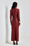 VESTIDO LONGO TRILOBAL COLEÇÃO INVERNO 25