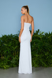 VESTIDO LONGO HELENA DRAPEADO COLEÇÃO VERÃO 26