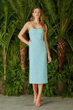 VESTIDO MIDI LASTEX COSTAS COLEÇÃO VERÃO 24