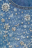 CALÇA JEANS MAJU BORDADO CRISTAL COLEÇÃO VERÃO 26