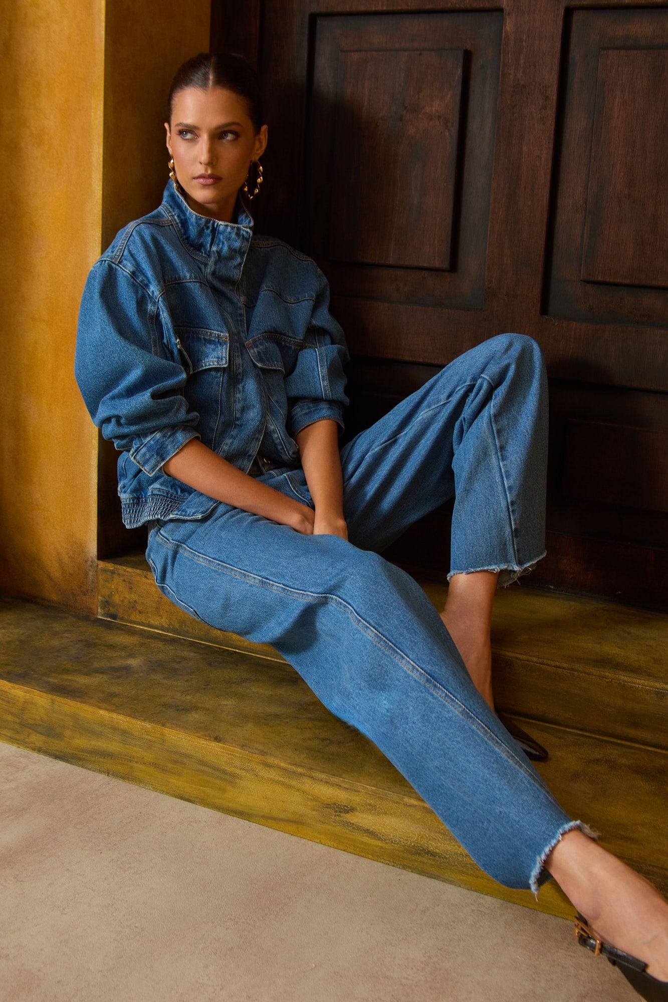 CALÇA JEANS BARREL COLEÇÃO INVERNO 26