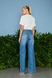 CALÇA JEANS MAJU BORDADO TACHAS COLEÇÃO VERÃO 26