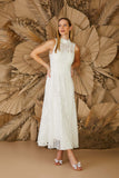 VESTIDO MIDI MIX RENDAS COLEÇÃO ALTO VERÃO 24