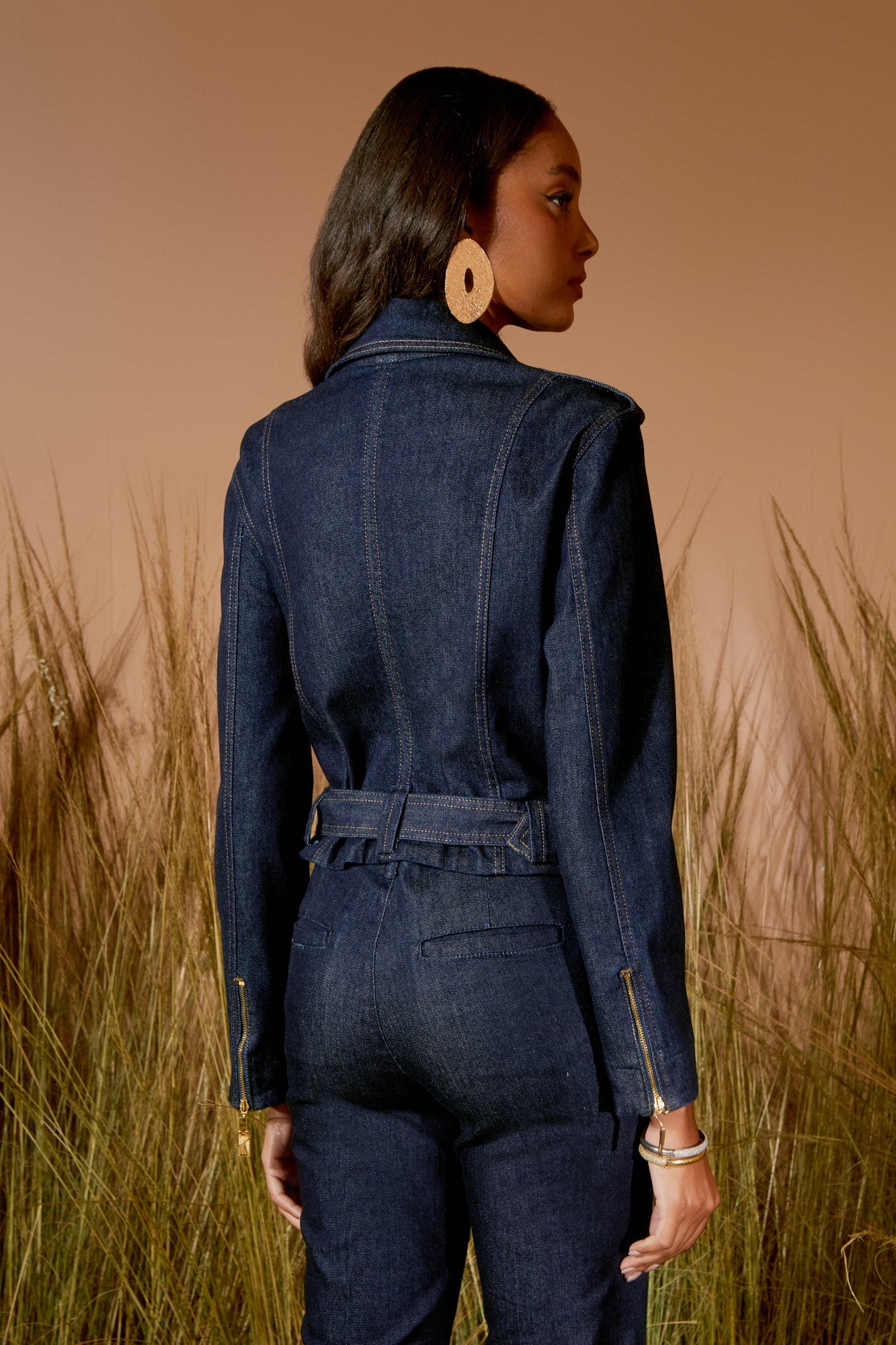 JAQUETA JEANS PERFECTO CINTO COLEÇÃO VERÃO 26