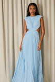 VESTIDO LONGO KARLIE PLISSADO COLEÇÃO INVERNO 26