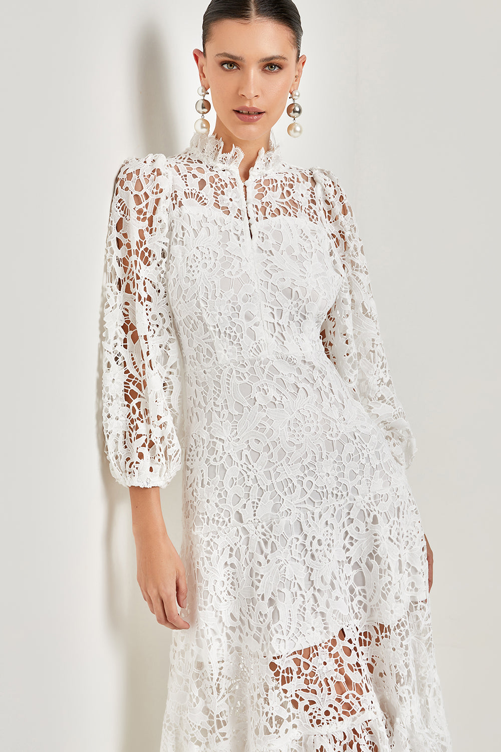 VESTIDO MIDI RENDA COLEÇÃO VERÃO 24
