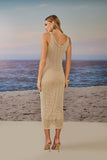 VESTIDO MIDI ALINE CROCHET COLEÇÃO ALTO VERÃO 25