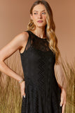 VESTIDO LONGO RENDA BLACK COLEÇÃO VERÃO 26