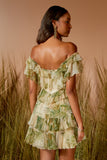 VESTIDO CURTO ESTAMPA HABITAT COLEÇÃO VERÃO 26