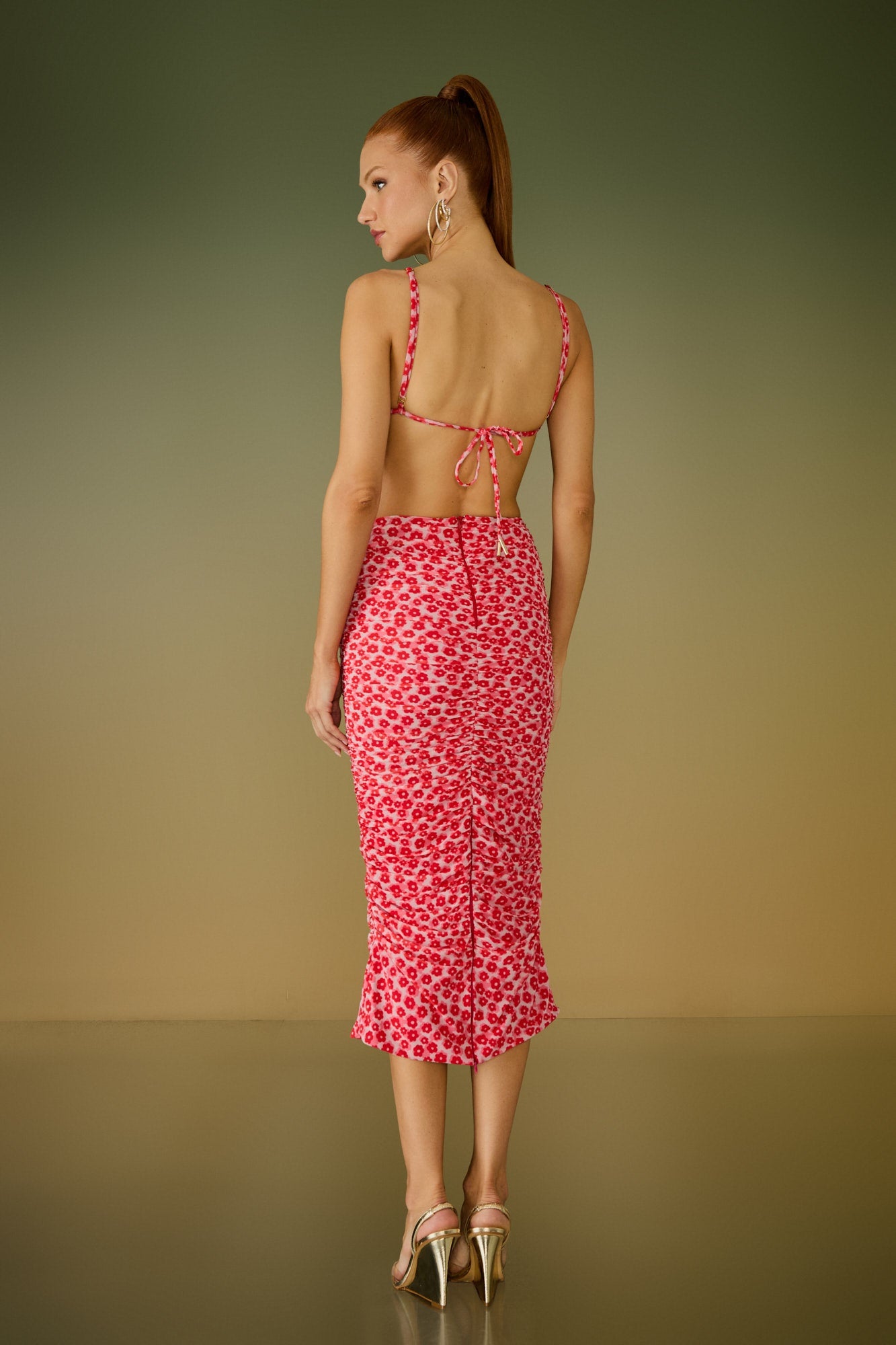 SAIA MIDI GIGI DRAPEADO COLEÇÃO ALTO VERÃO 26