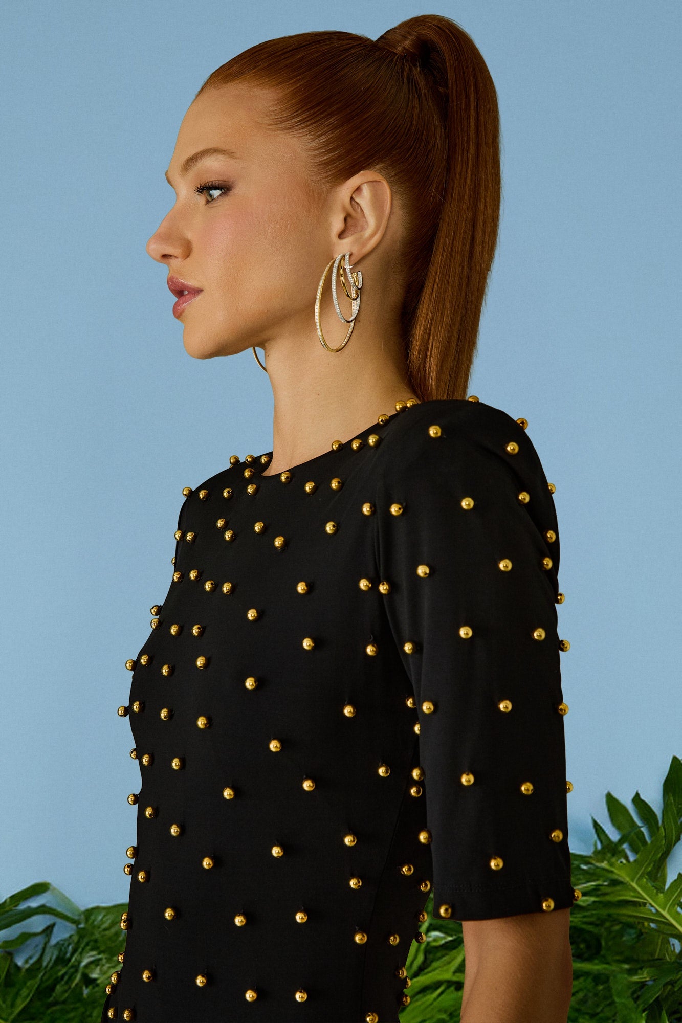 VESTIDO CURTO FRANCESCA BORDADO DOURADO COLEÇÃO VERÃO 26