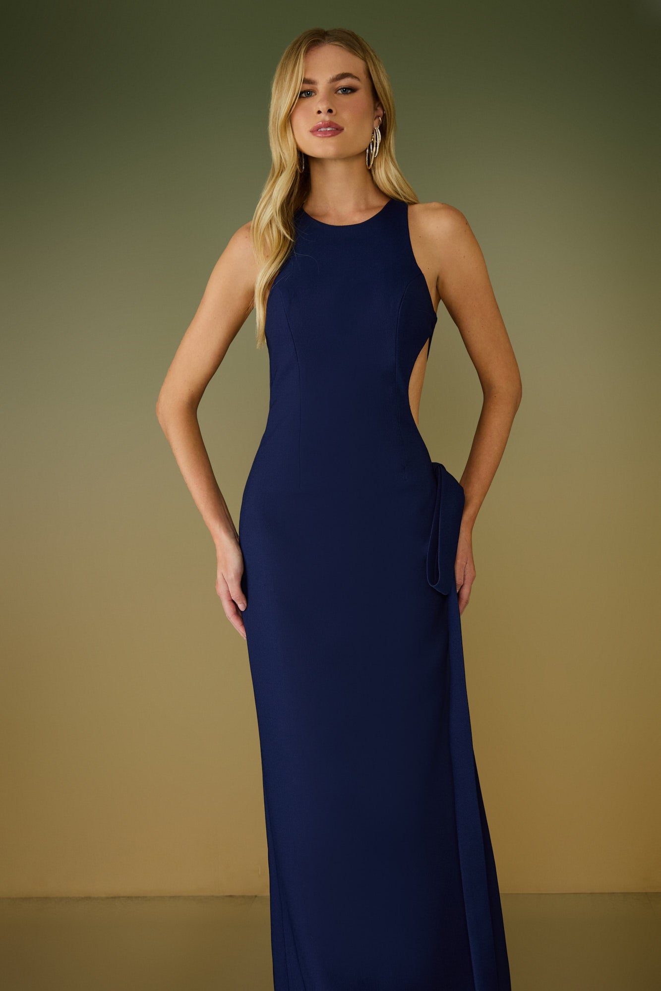 VESTIDO LONGO AURORA FENDA LATERAL COLEÇÃO ALTO VERÃO 26