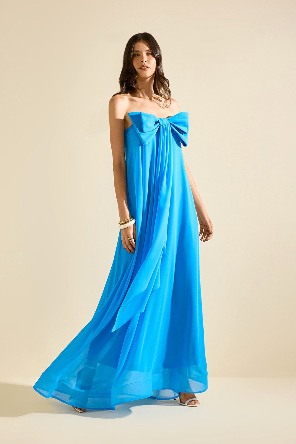 VESTIDO LONGO ENCANTO LAÇO COLEÇÃO VERÃO 26