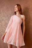 VESTIDO CURTO OMBRO SO CAMADAS COLEÇÃO INVERNO 25