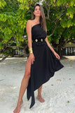 VESTIDO MIDI BARRA ASSIMETRICA UM COMBRO SÓ COLEÇÃO VERÃO 24