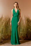 VESTIDO LONGO DRAPEADO BOTÕES COLEÇÃO VERÃO 26