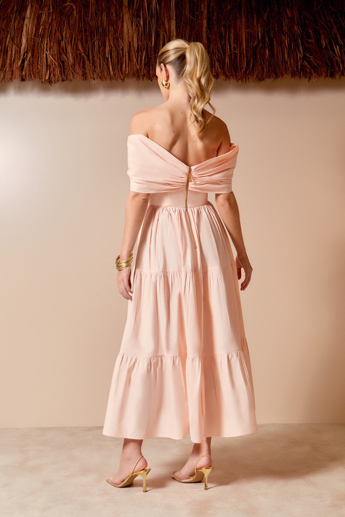 VESTIDO MIDI LAÇO OMBRO A OMBRO COLEÇÃO ALTO VERÃO 25