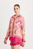 CAMISA ZEUGMA DE SEDA ROSA GRANDE COLEÇÃO VERÃO 26