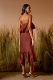 VESTIDO MIDI BABADOS COLEÇÃO VERÃO 26