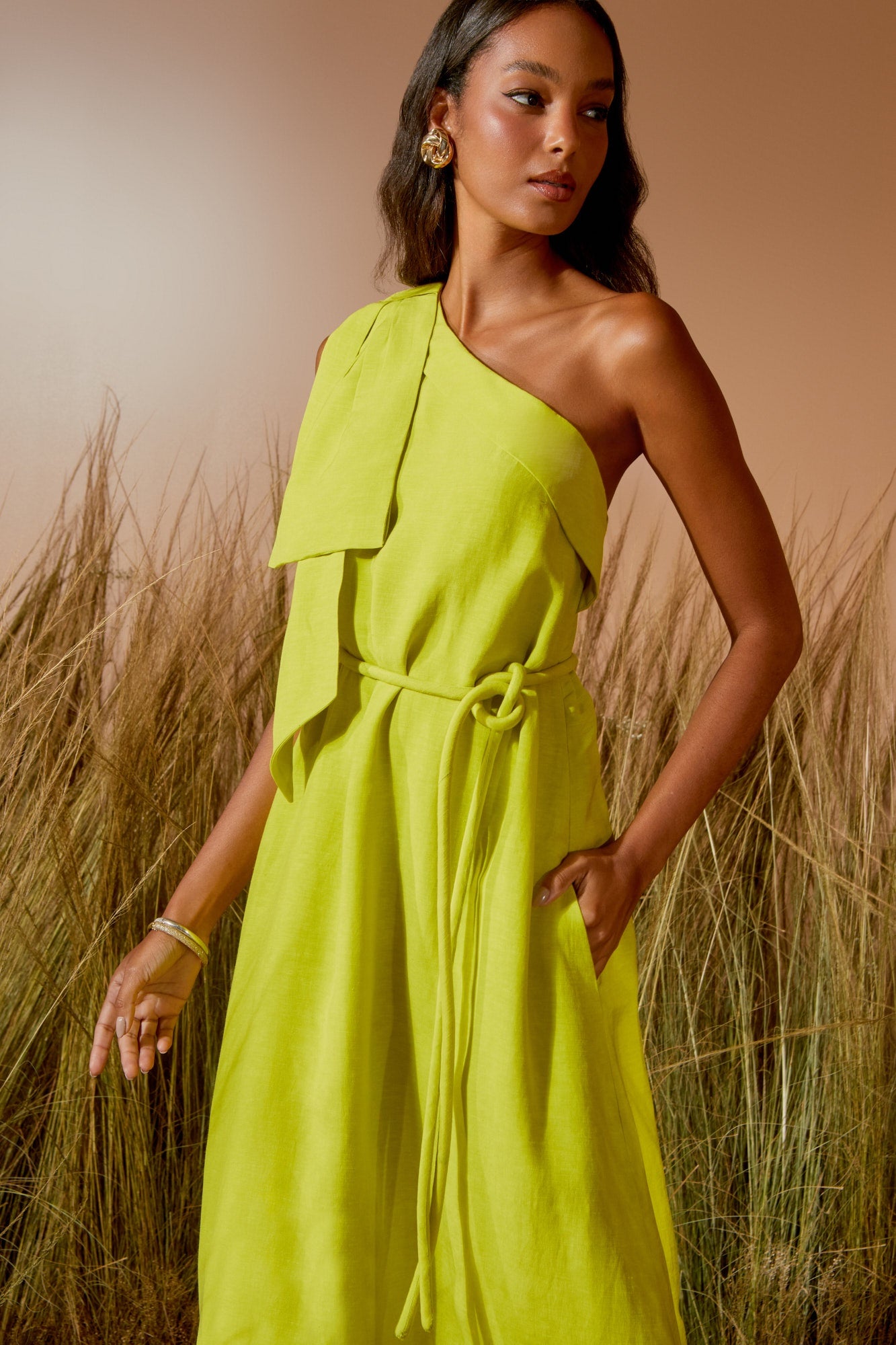 VESTIDO MIDI LAÇO COLEÇÃO VERÃO 26