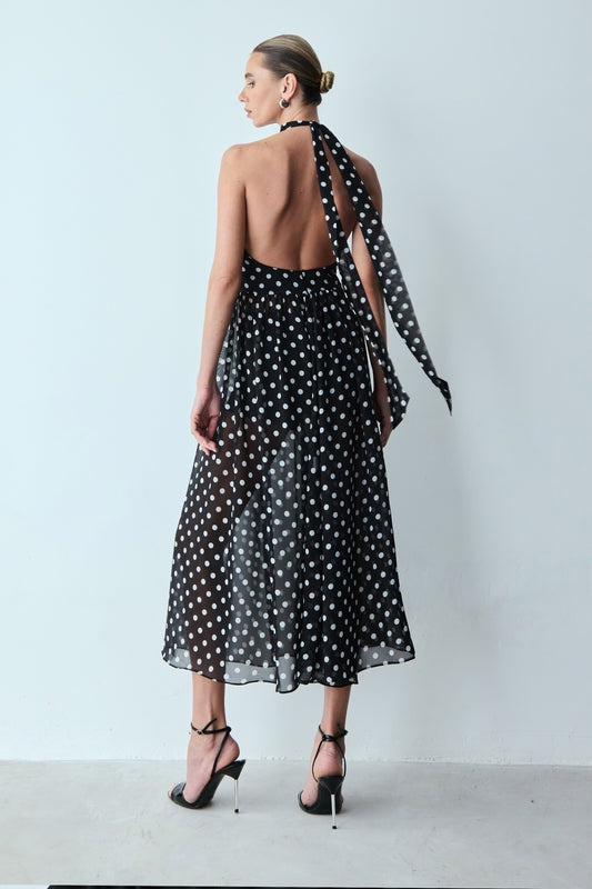 VESTIDO MIDI FRENTE UNICA POÁ COLEÇÃO VERÃO 26