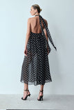 VESTIDO MIDI FRENTE UNICA POÁ COLEÇÃO VERÃO 26