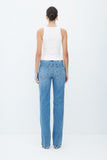 CALÇA RETA JEANS COM COS MEDIO COLEÇÃO VERÃO 26