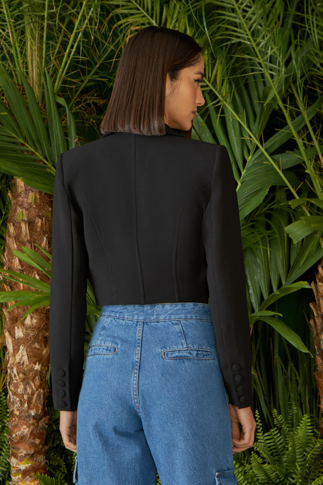 CASACO CROPPED BOLSO COLEÇÃO VERÃO 24