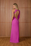 VESTIDO LONGO CAMILA UM OMBRO SO COLEÇÃO INVERNO 25