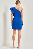 VESTIDO OMBRO ALFAIATARIA GLAM COLEÇÃO ALTO VERÃO 24