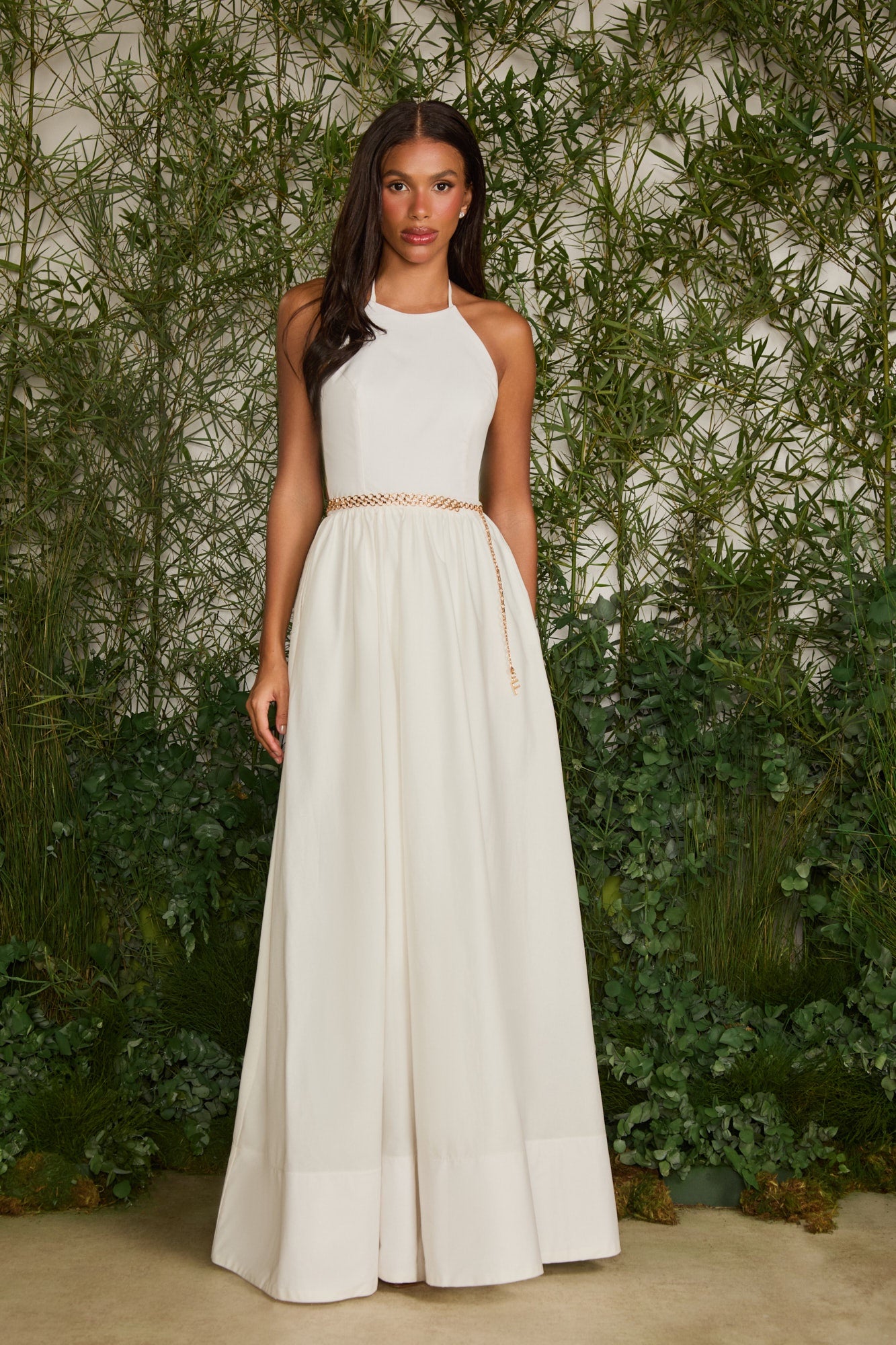 VESTIDO LONGO LAÍS TRICOLINE COLEÇÃO VERÃO 27