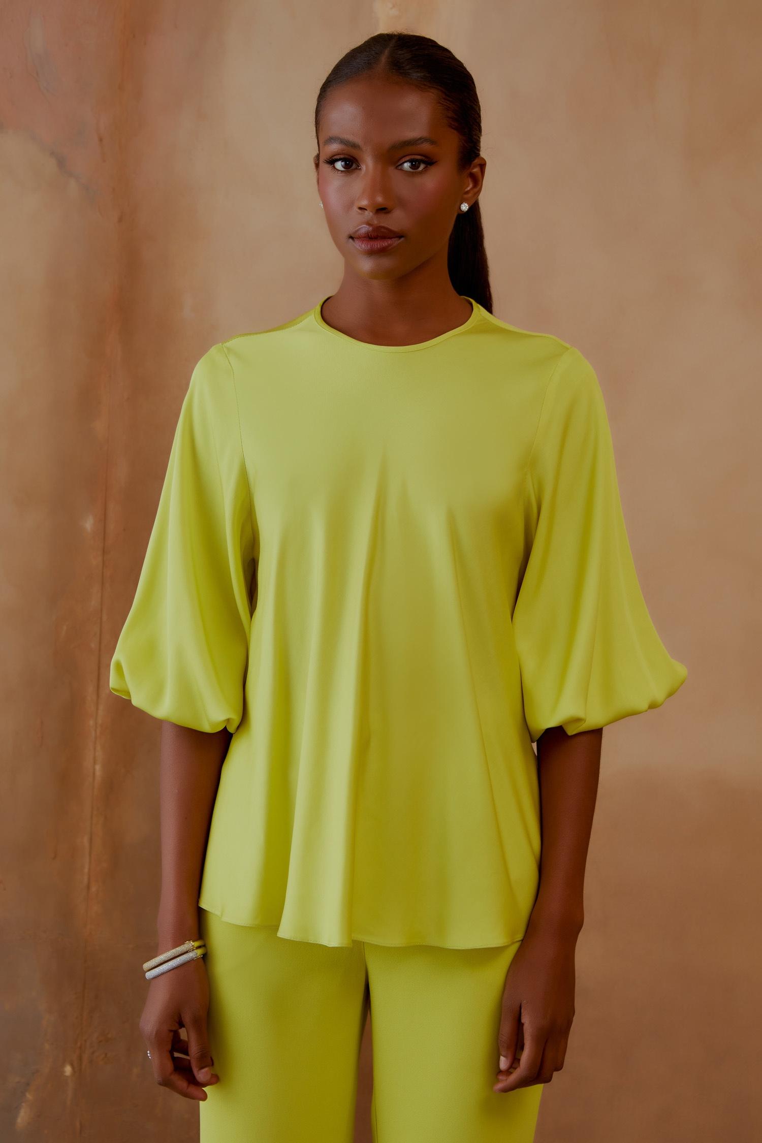 BLUSA MANGA BUFANTE COLEÇÃO INVERNO 24