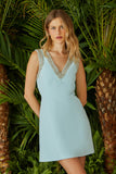 VESTIDO DECOTE V BORDADO COLEÇÃO VERÃO 24