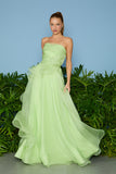 VESTIDO LONGO JOAN GODE BABADOS COLEÇÃO VERÃO 26